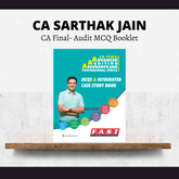 CA Final Audit MCQ Booklet By CA Sarthak Jain | For Jan 26 Exams | ICAI New Course